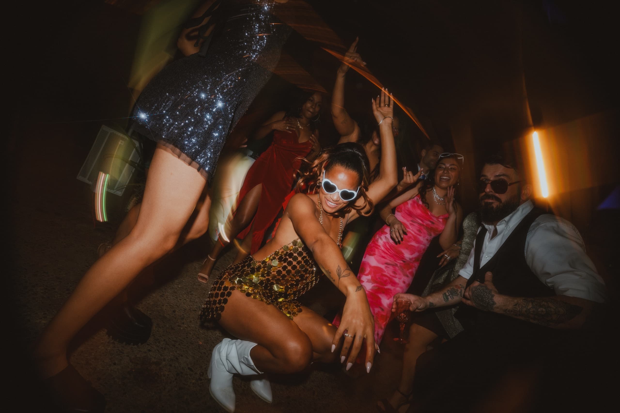 Packed dance floor at a Bonita Sound event